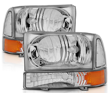 Load image into Gallery viewer, Chrome Headlight For 1999-2004 Ford SuperDuty F250/350/450/550/ 00-04 Excursion
