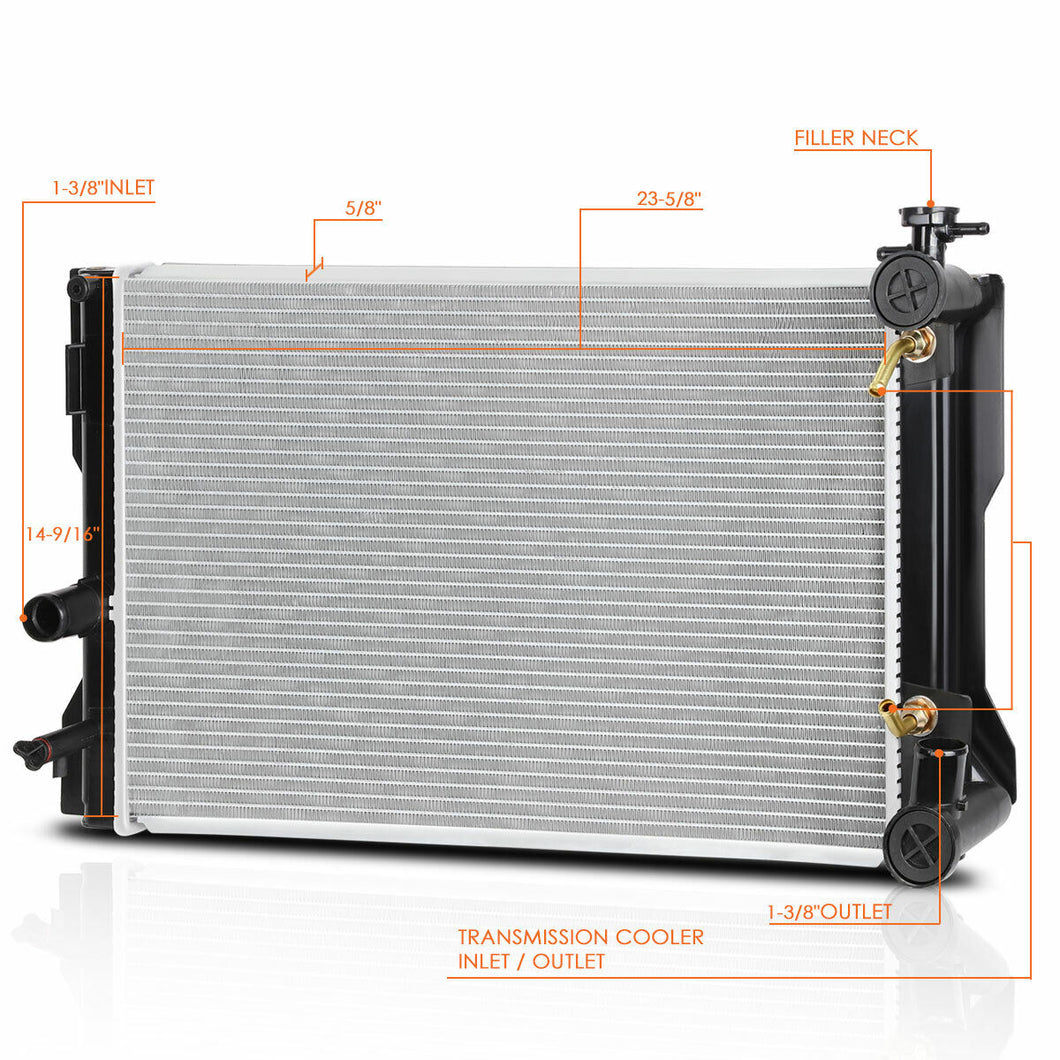 Aluminum Cooling Radiator for 09-17 Corolla For Matrix 1.8L AT