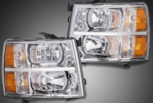 Load image into Gallery viewer, Chrome Replacement Headlights For 07-13 Chevy Silverado 1500/2500/3500
