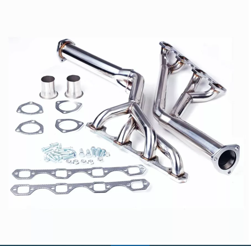 Tri-Y Full Length Steel  Ceramic Coated Exhaust Headers for Ford Mercury Mustang Cougar 260 289 302 Pair