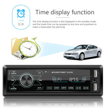 Load image into Gallery viewer, Bluetooth Single DIN HD Touch Screen Car Stereo In Dash MP3 Player FM USB Radio
