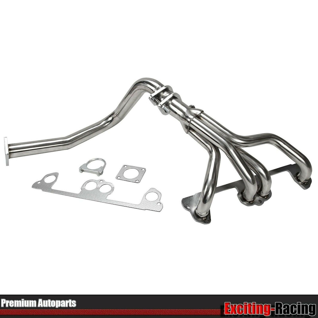 Fits Jeep Wrangler YJ 2.5L L4 Stainless Manifold Header w/ Pipe 91-95 New