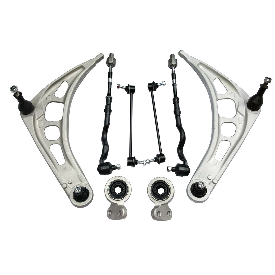 Suspension Kit for E46 3 Series Lower Control Arms Tie Rod Ends Sway Bar Links