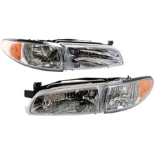 Load image into Gallery viewer, Headlights Headlamps Left &amp; Right Pair Set NEW FOR 97-03 Pontiac Grand Prix
