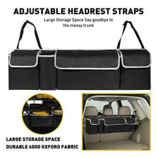 Load image into Gallery viewer, For Car Truck SUV Trunk Cargo Organizer Storage Bag Bin Adjustable Strap
