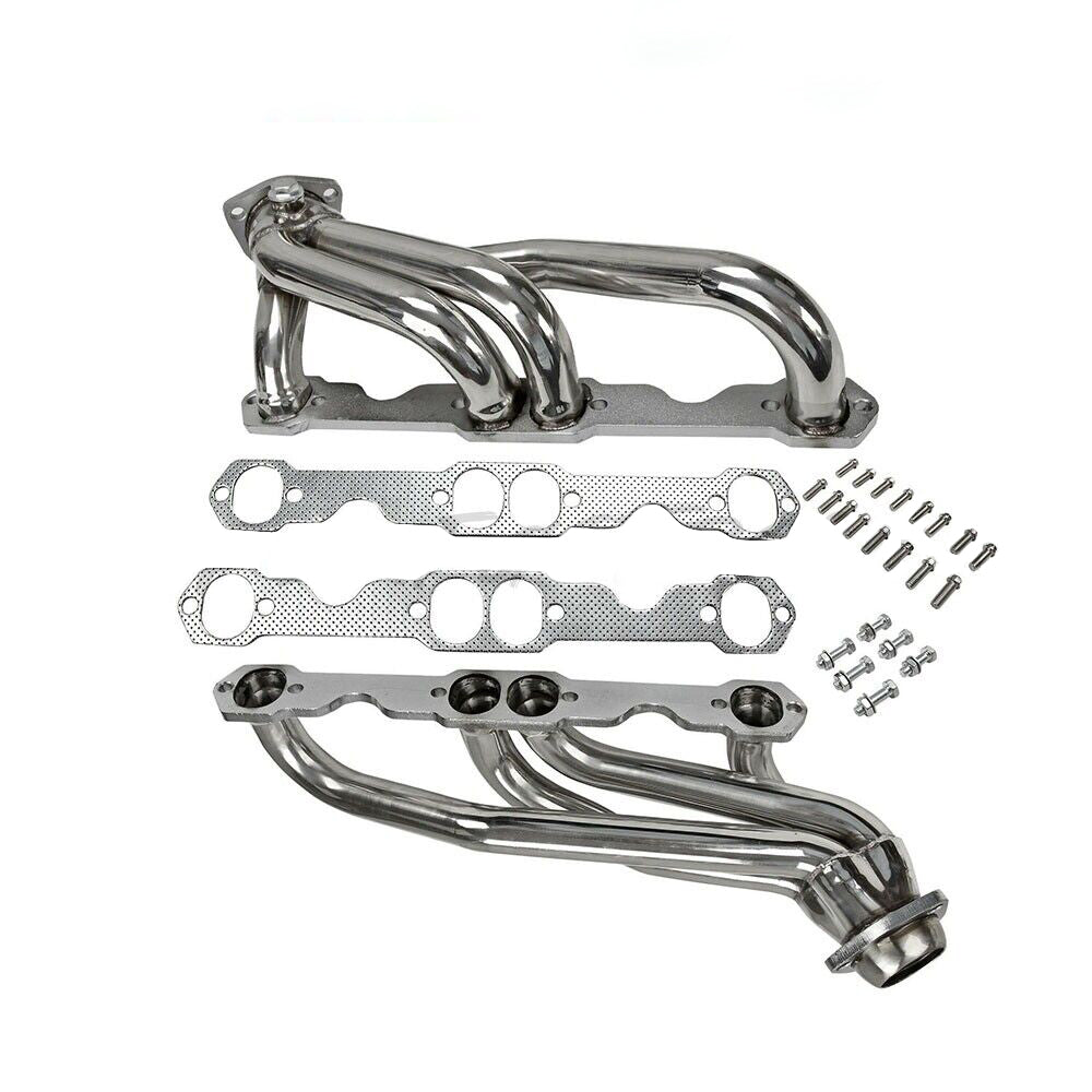 Headers Truck w/ Gaskets Stainless Steel for Chevy GMC 88-97 5.0L 305 350 V8