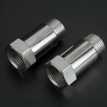 Load image into Gallery viewer, 2X 45mm O2 02 OXYGEN SENSOR EXTENDER M18 x 1.5 CEL FIX EXTENSION SPACER ADAPTER
